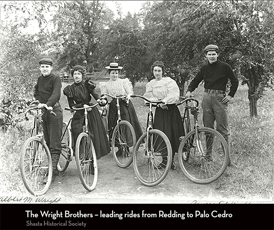 Redding's Wright Brothers regularly led rides from Redding to Palo Cedro. (Photo courtesy of the Shasta Historical Society.)