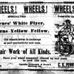 Display ad for Barnes & Sterns bicycles, Daily Free Press, April 11, 1900