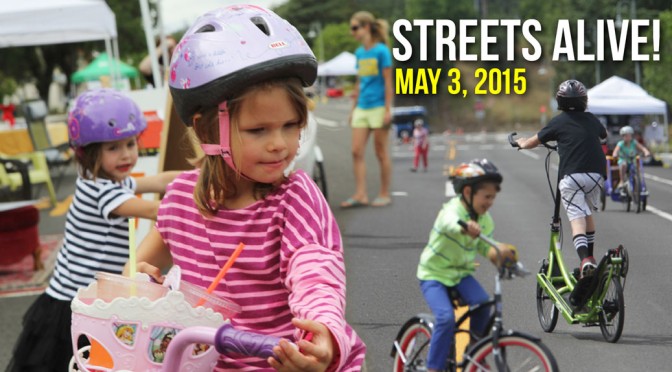 Family Bicycling Day Downtown Redding, Sunday May 3