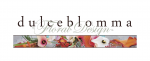 Dulceblomma Floral Design Logo (with Flower Strip)